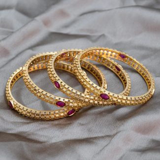 Classic Square 1gm Gold Plated Bangles