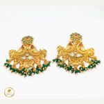 Beautiful Peacock Multi Colour Stone Earrings