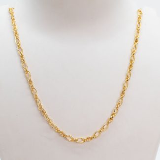 Charming 1gm Gold Plated Chain MC-0440