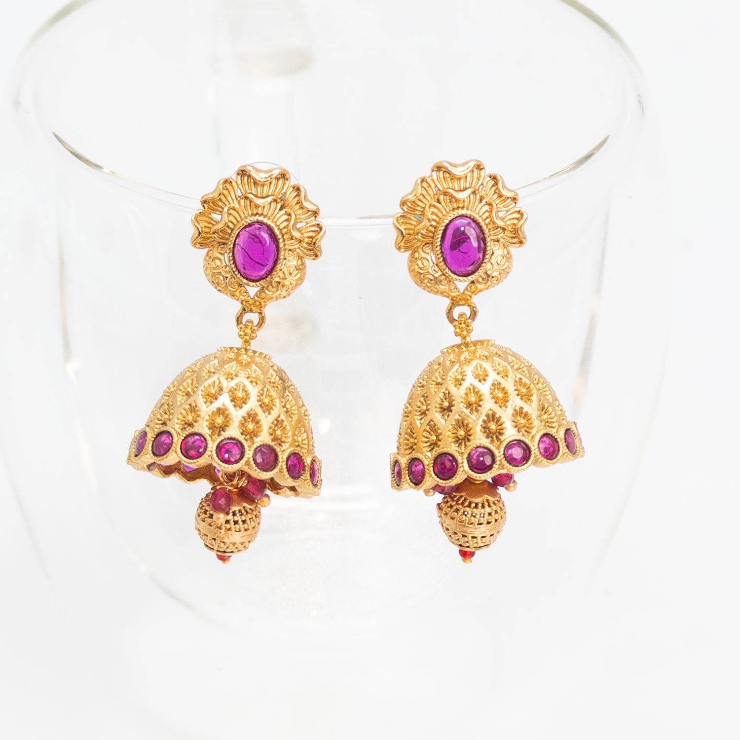 cute-floral-ruby-stone-gold-matt-finish-jhumka-earring-2024-03-26-03-50-26-4879.jpg