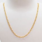 Fancy Design 1gm Gold Plated Chain MC-0444