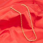 Fancy Design 1gm Gold Plated Chain MC-0433
