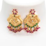 Floral Multi Colour Stone Earrings