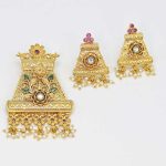 Gorgeous Plants Ruby Stone Pendant Set