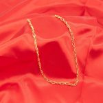 Hollow 1gm Gold Plated Chain MC-0432