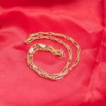 Link Chain 1gm Gold Plated MC-0437