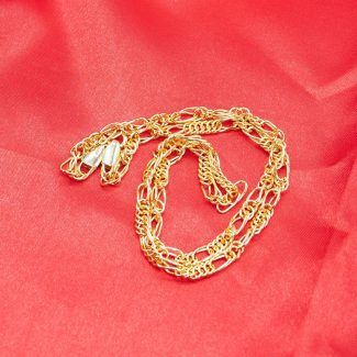 Lovely Carved 1gm Gold Plated Chain MC-0443