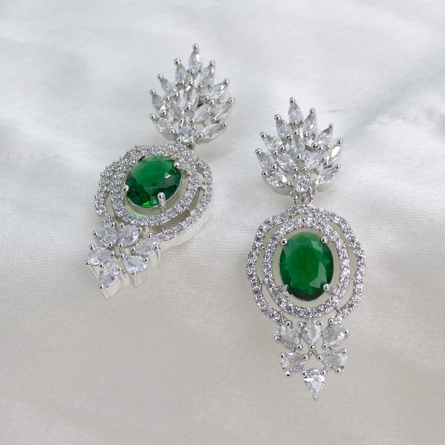 oxidised-silver-plated-earrings-aderin0507-white oxidised-silver-plated-earrings-aderin0507-white
