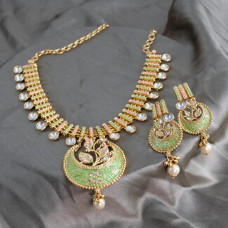 1gm Gold Plated Meena Collection SET-MN0531
