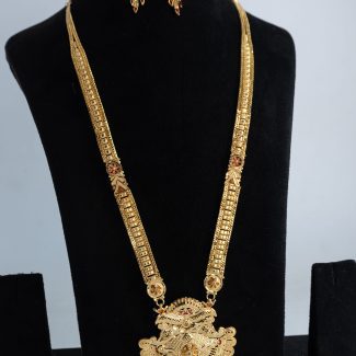 Elegant Gold-Plated Traditional Jewellery SET-0832