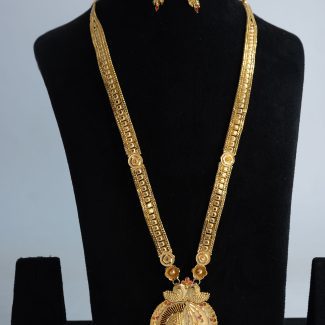 Elegant Gold-Plated Traditional Jewellery SET-0834