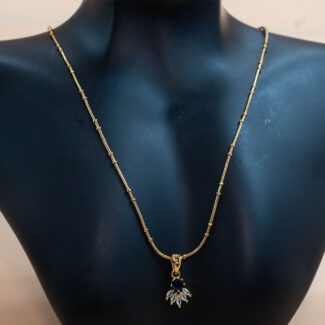 "Elegant Gold-Plated Chain with Pendant – Timeless Beauty"PWC-0995