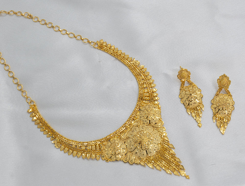 Royal Forming Shot Temple Necklace Set Royal Forming Shot Temple Necklace Set