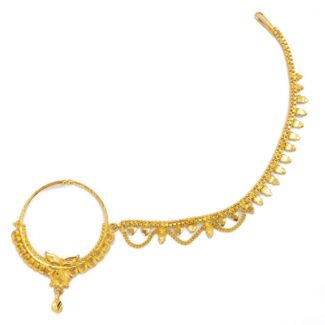 Bridal Gold Nath for Timeless Beauty