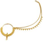 Gold Plated Pearl Nath
