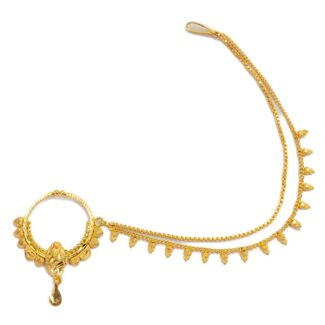 Festive Wear Gold Nath