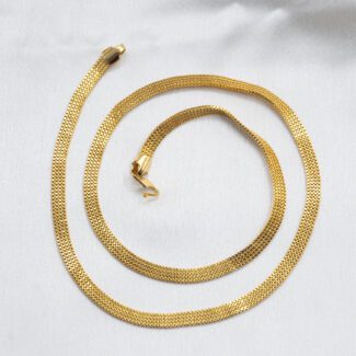 "Classic Men's & Women's Gold Finish Chain" MC-1069