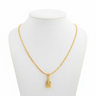 “Cute Kids Chain with Meena God Pendant (1-3 Yrs)” KC-0869