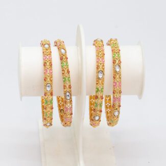 "Elegant Meena Bangles – Traditional Craftsmanship with a Modern Twist" MA-BNG0537