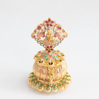 "Goddess Laxmi Rajwadi Multi Color Kumkum Sindhur Dani" SND-0582