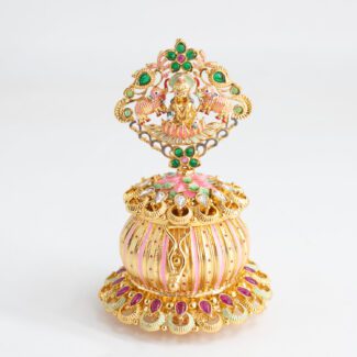 "Goddess Laxmi Rajwadi Multi Color Kumkum Sindhur Dani" SND-0583